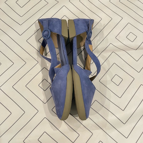 Camper Blue Round Toe Flats - Picture 7 of 13